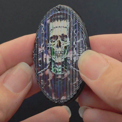 Lenticular Frankenstein's Monster Earrings