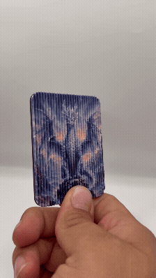Fire and Ice Dragon lenticular Magnet 