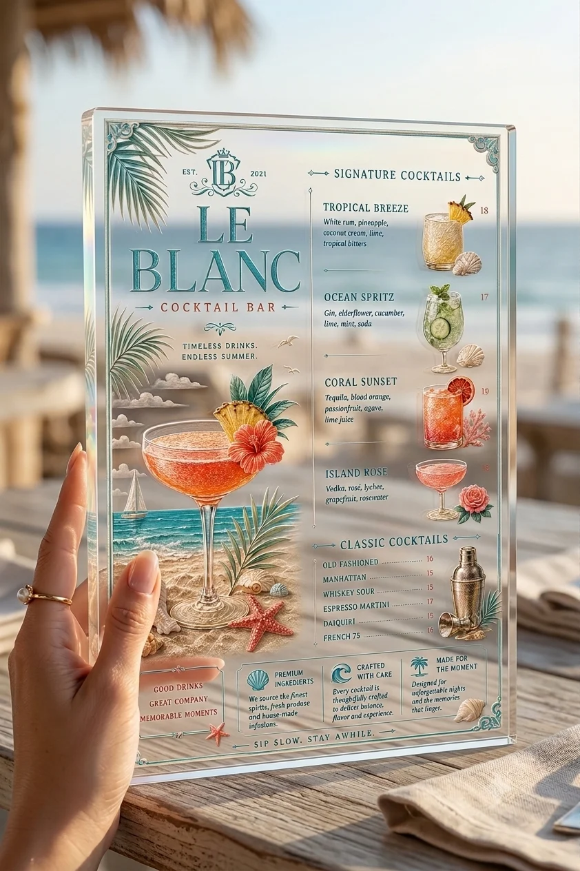Summer Menu Design