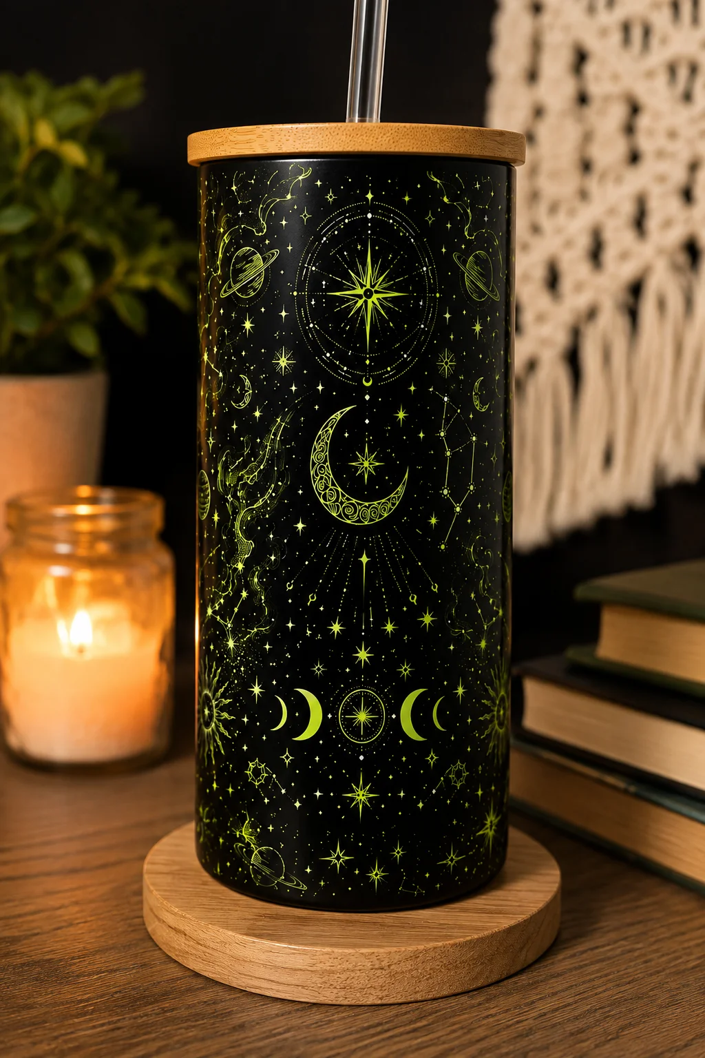 Celestial Night: Full-Wrap UV Tumbler